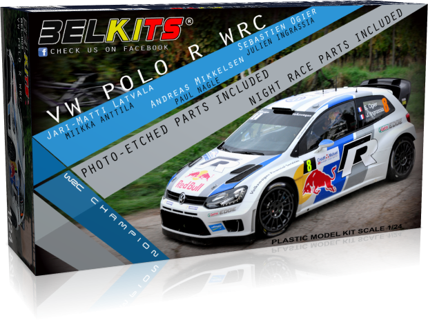 Belkits VW Polo R Wrc Red Bull 1:24 BEL005