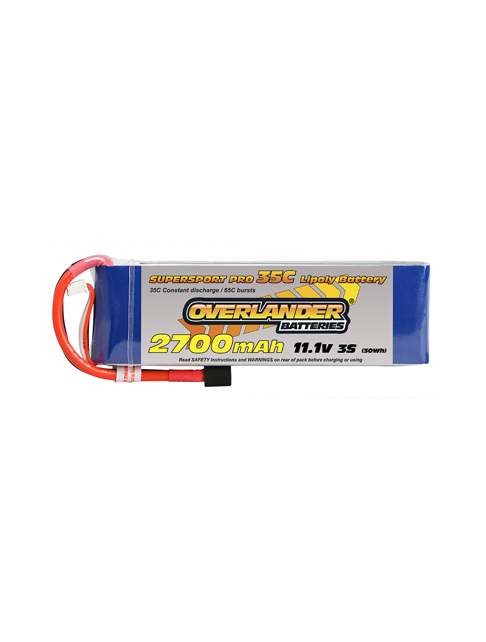 Overlander 2700MAH 11.1V 3S 35C SUPERSPORT PRO LIPO BATTERY