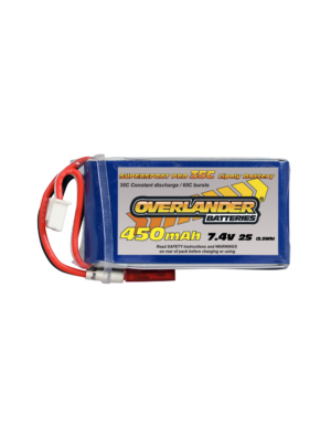 Overlander Supersport 450MAH 7.4V 2S 35C LiPo Battery 2556