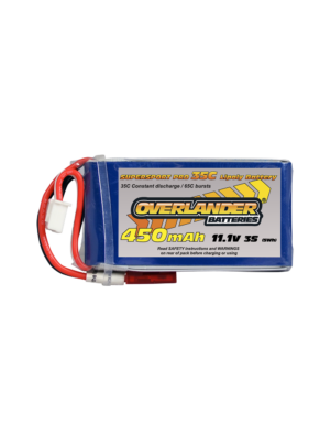 Overlander Supersport 450MAH 11.1V 3S 35C SUPERSPORT PRO LIPO BATTERY