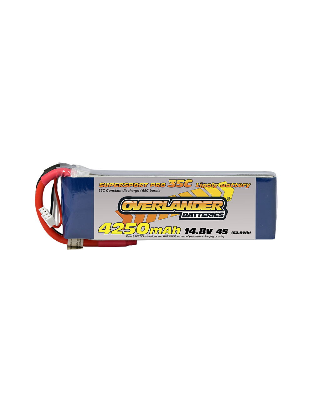 Overlander 4250MAH 14.8V 4S 35C SUPERSPORT PRO LIPO BATTERY