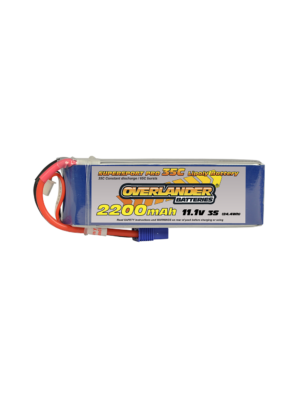 Overlander Supersport 2200mAh 3S 11.1v 35C EC3  LiPo Battery