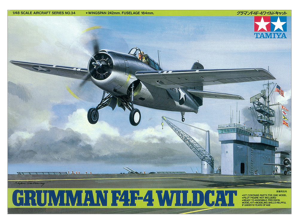 Tamiya GRUMMAN F4F-4 WILDCAT 1/48 61034