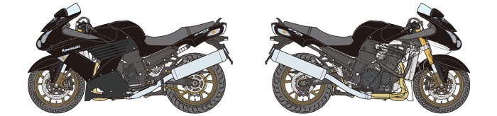 Tamiya Kawasaki Zzr1400 1/12 14111