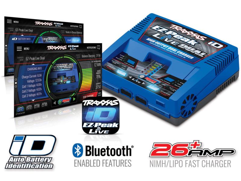 Traxxas EZ-Peak Live Dual 200W NiMH/LiPo iD Charger