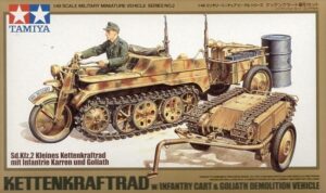 Tamiya KETTENKRAFTRAD WITH CART & GOLIATH 1/48 32502