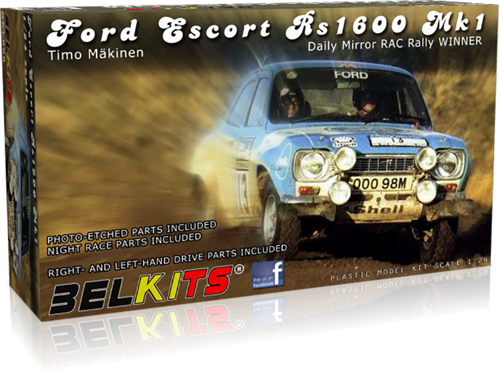 Belkits Ford Escort Mki Rally 1973 1:24 BEL006