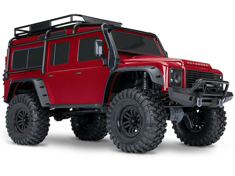 Traxxas TRX-4 Defender 4WD RTR with Clipless Mounting 1/10 - Red TRX82256-4-RED