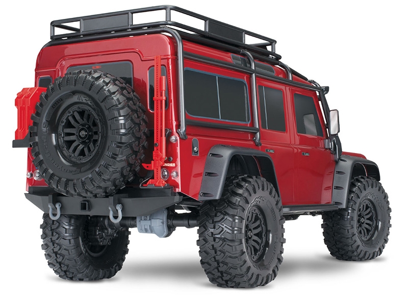 Traxxas TRX-4 Defender 4WD RTR with Clipless Mounting 1/10 - Red TRX82256-4-RED