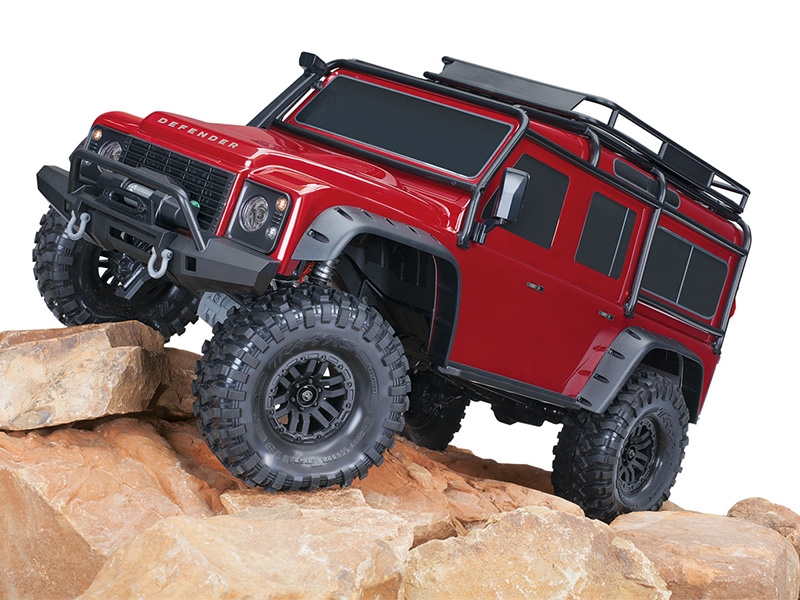 Traxxas TRX-4 Defender 4WD RTR with Clipless Mounting 1/10 - Red TRX82256-4-RED