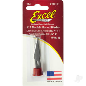 #11 Double Honed Blade, Shank 0.25" (0.58 cm) (5pcs)