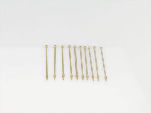 Radioactive 1 Hole Stanchion, Brass 40mm (Pk10)