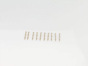 Radioactive 2 Hole Stanchion, Brass 15mm (Pk10)