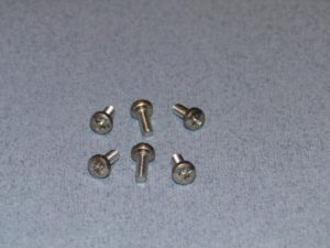 Radioactive SS Pozi Pan Head screw M4 10mm Pk6