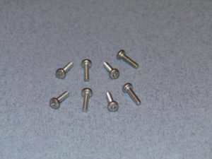 Radioactive SS Pozi Pan Head screw M3 12mm Pk8