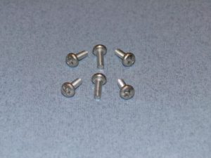 Radioactive SS Pozi Pan Head screw M4 12mm Pk6