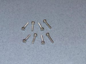 Radioactive SS Pozi Pan Head screw M2.5 16mm Pk8