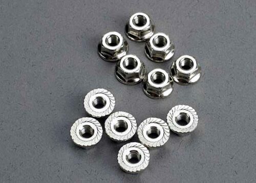 Traxxas Nuts, 3mm flanged (12)
