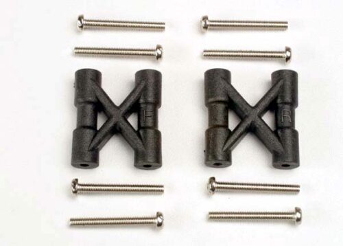 Traxxas Bulkhead cross braces (2)  3x25mm CS screw (8)