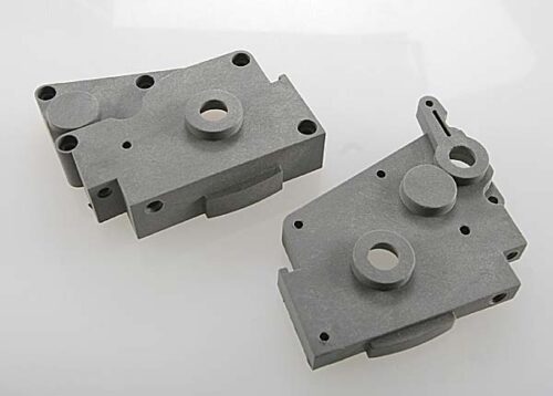 Traxxas Gearbox halves (grey) (left & right)