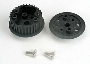 Traxxas Differential  (34-groove)  flanged side-cover & screw