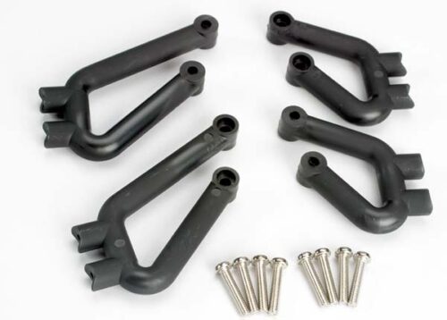 Traxxas Bumper mounts, front l&r  bumper mounts, rear l&r  3x12m