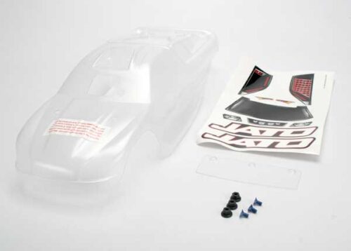 Traxxas Body Jato clear requires painting window lights decal s
