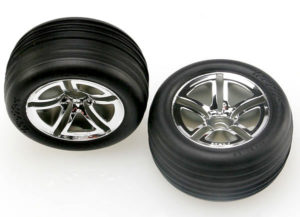 Traxxas Tires & wheels glued 2.8inch  Jato Twin-Spoke whe
