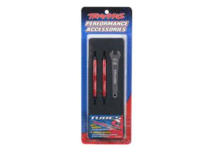 Traxxas Toe links, Slayer Pro 4X4 Tubes 7075-T6 aluminum, red 88