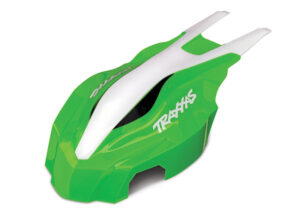 Traxxas Canopy, front, green white, Aton