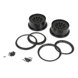 Losi 5ive-T Black Wheel & Beadlock Set (2) - LOSB7034