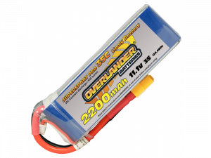 2200mAh 3S 11.1v 35C LiPo Battery with XT60 Connector - Overlander Supersport Pro