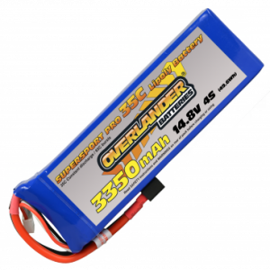 3350mAh 4S 14.8v 35C LiPo Battery - Overlander Supersport Pro