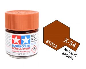 ACRYLIC MINI X-34 METAL BROWN
