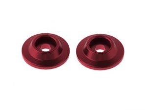 Arrma CNC Aluminium Wing Buttons (Red) (2Pcs)
