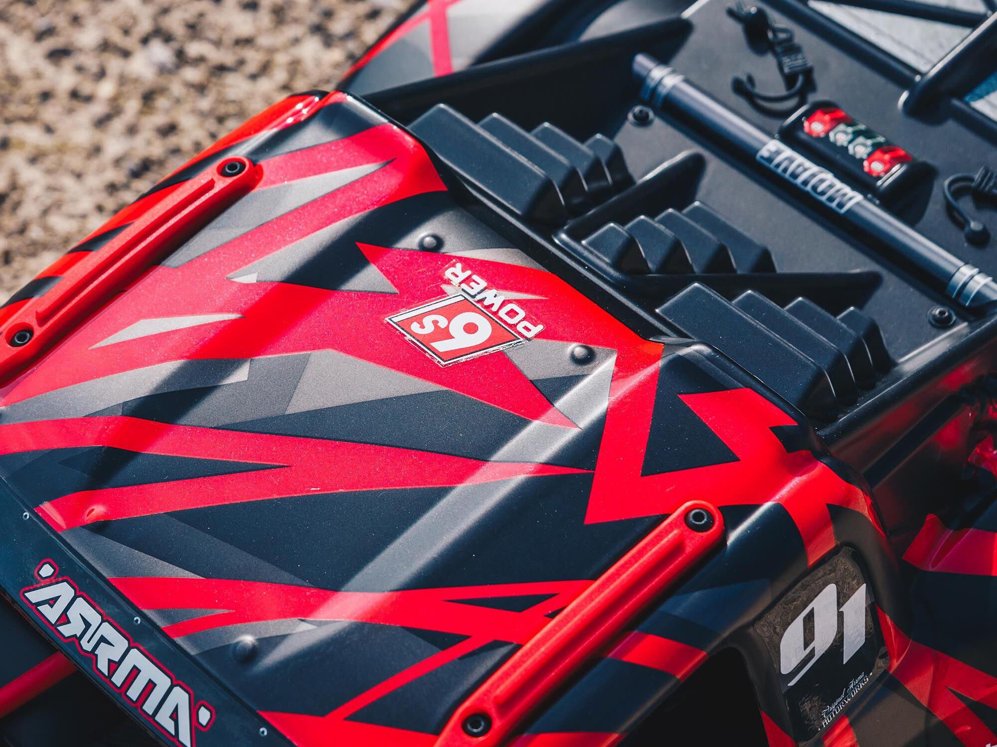 Arrma Mojave 6S BLX 1/7 Desert Truck Blk/Red V2