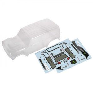 Axial 2019 Jeep JLU CRC Body, Clear Precut: SCX24 AXI200000