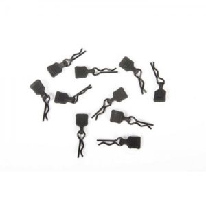 Axial 3mm Body Clip w/Tab, Black (10pc) AXI206000