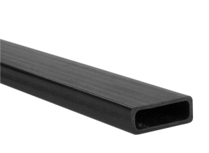 C/FIBRE RECTANGULAR TUBE 6.3mm x 13.0mm x 1mt