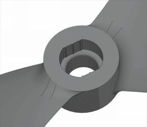 Graupner Copter PROP 10 x 4 5mm Black (1L&1R