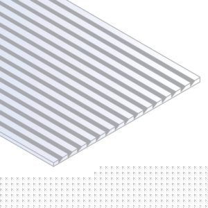 Evergreen Novelty Siding Sheet .040in (1.0mm) Thick .083in Spacing (1 Sheet per pack)