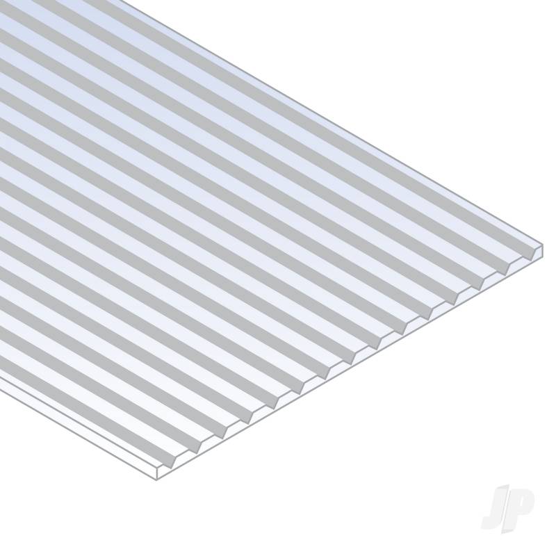 Evergreen V-Groove Siding Sheet .020in (0.50mm) Thick .030in Spacing (1 sheet per pack)