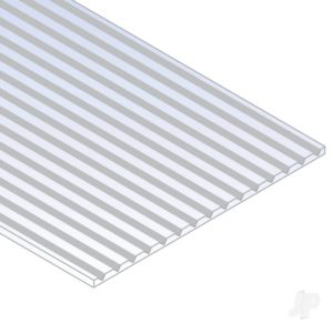 Evergreen V-Groove Siding Sheet .040in (1.0mm) Thick .188in Spacing (1 sheet per pack)