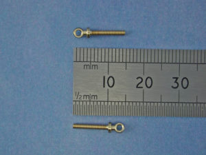 Eyebolt M1.6 BallØ:3mm Thread Length :12mm(Pk4)