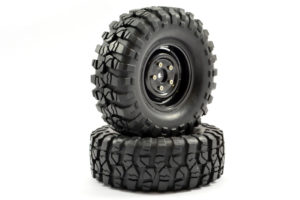 FASTRAX 1:10 CRAWLER SAWBLOCK 1.9 SCALE STEEL WHEEL Ø108MM (BLACK)