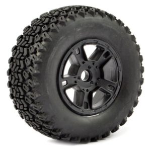 FASTRAX 1:10 SC ZIGZAG MOUNTED 5-SPOKE BLACK (SLASH RR/BLITZ)