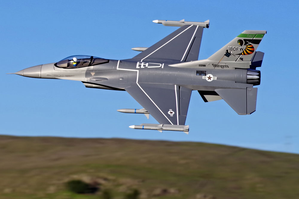 FMS 875MM F16C FIGHTING FALCON 70MM EDF V2 ARTF GREY W/O TX/RX/BATT FMS102P