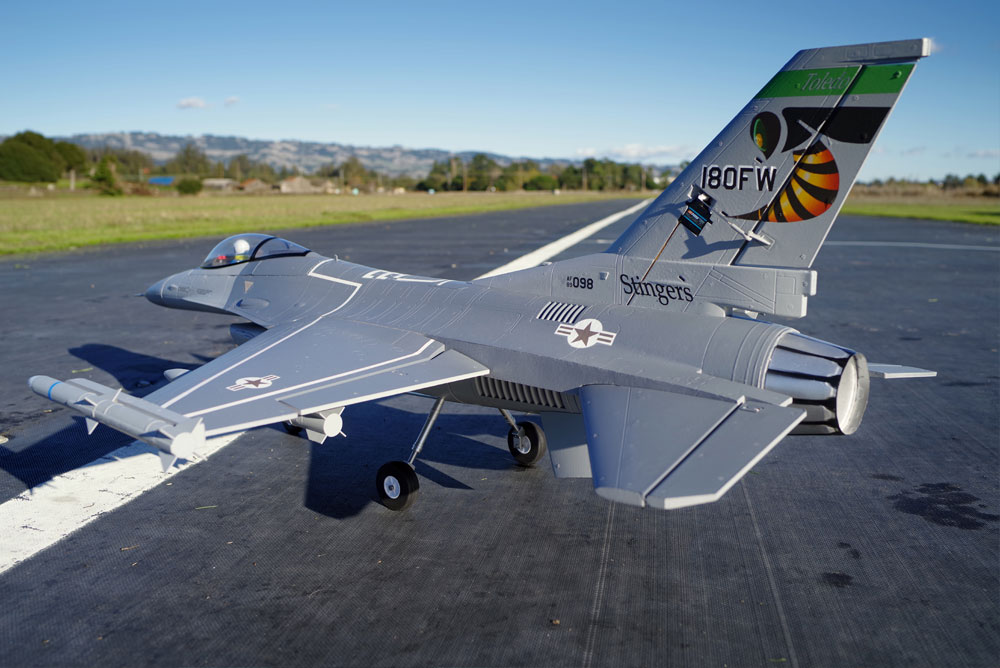 FMS 875MM F16C FIGHTING FALCON 70MM EDF V2 ARTF GREY W/O TX/RX/BATT FMS102P