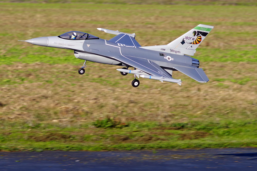 FMS 875MM F16C FIGHTING FALCON 70MM EDF V2 ARTF GREY W/O TX/RX/BATT FMS102P