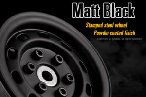 GMADE 1.9 SR02 BEADLOCK WHEELS (MATT BLACK) (2)
